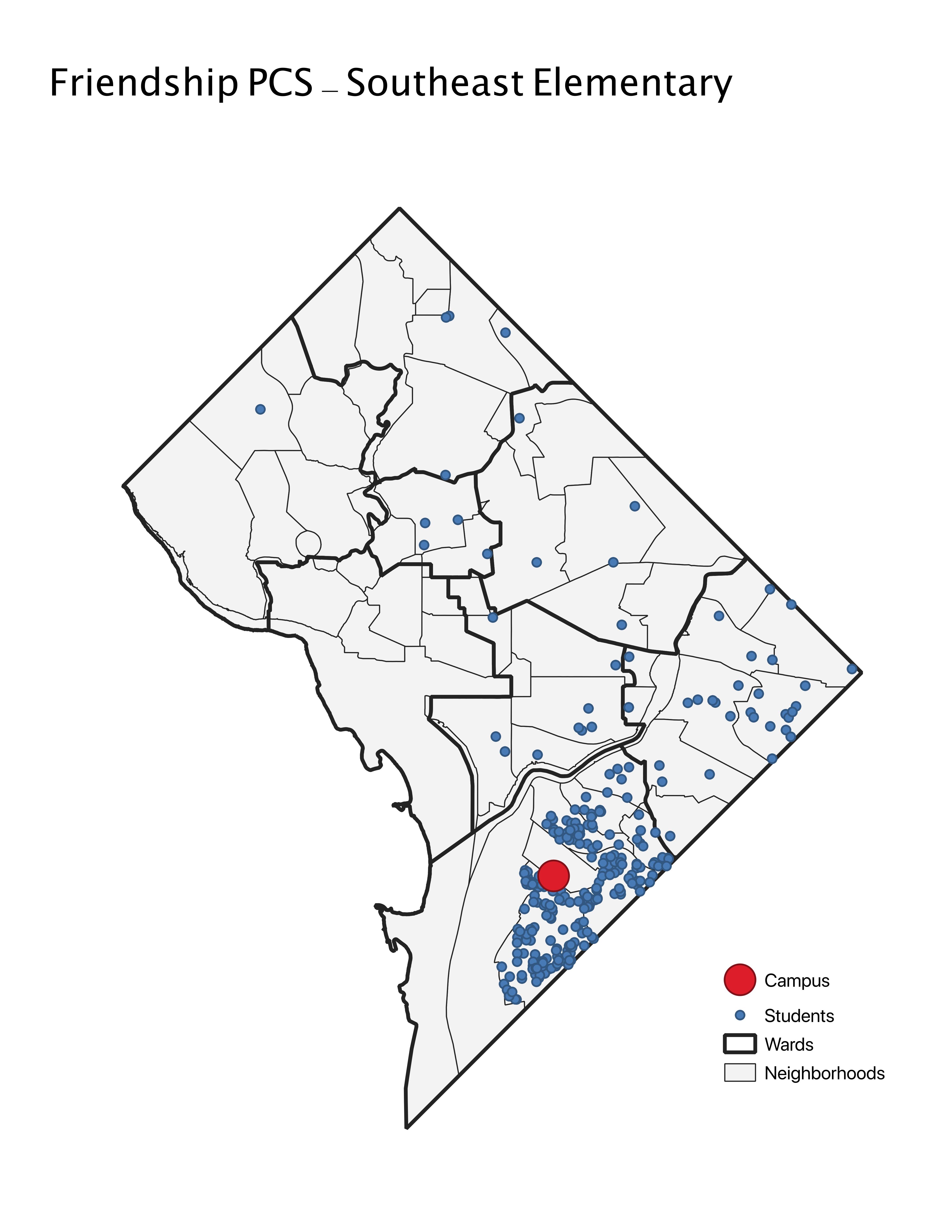 Friendship PCS - Southeast Elementary 2019 Student Location Map.jpeg