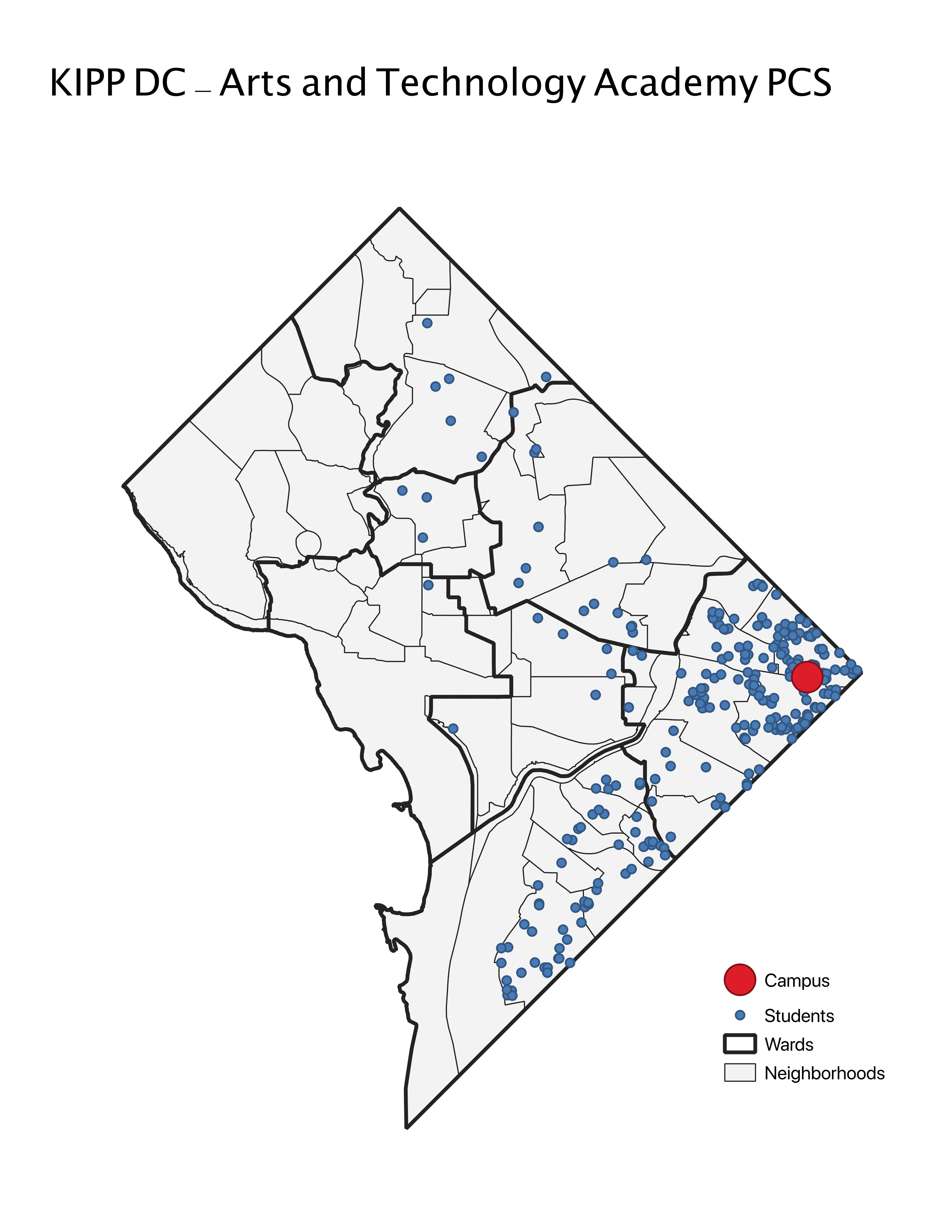 KIPP DC - Arts and Technology Academy PCS 2019 Student Location Map.jpeg