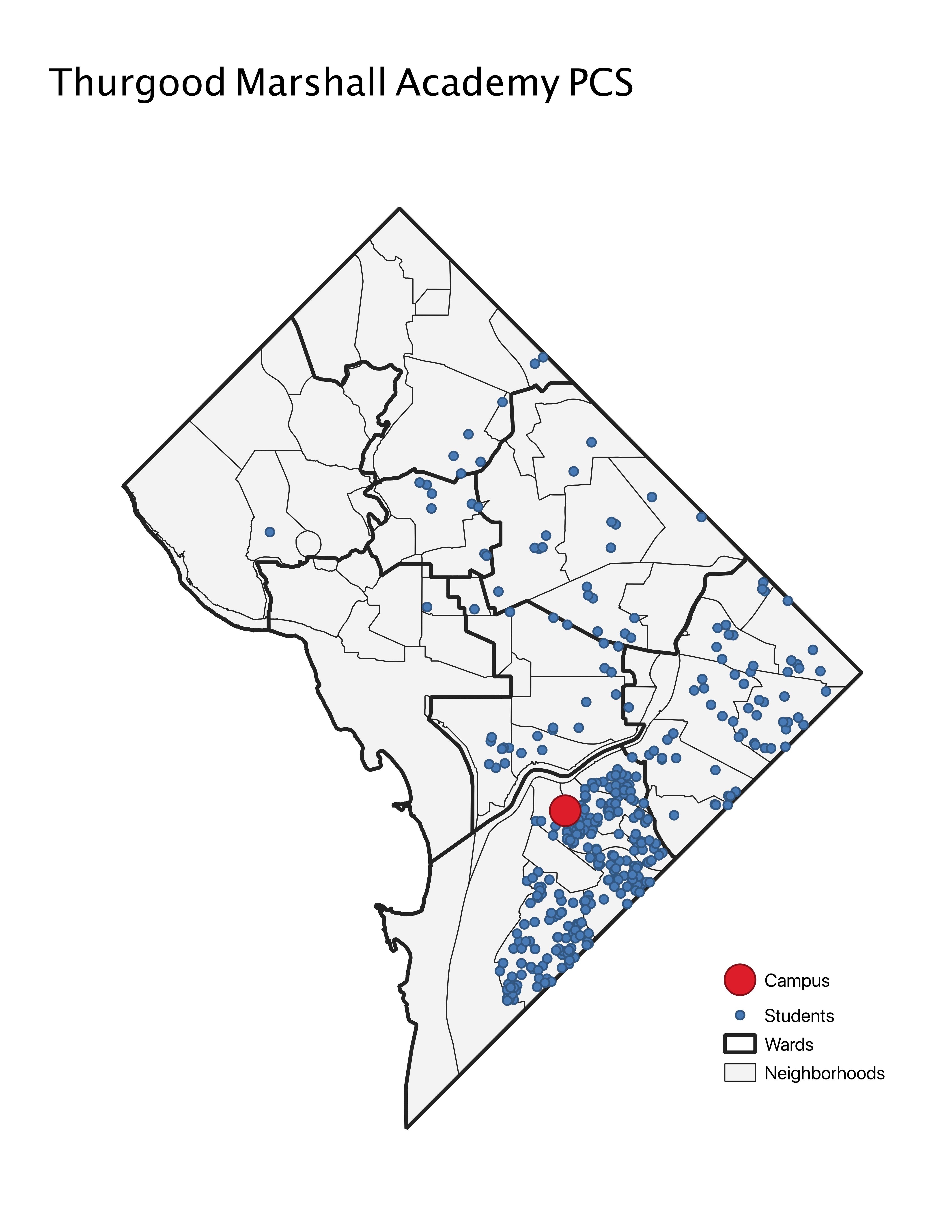 Thurgood Marshall Academy PCS 2019 Student Location Map.jpeg