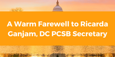 A Warm Farewell to Ricarda Ganjam, Ph.D., DC PCSB Secretary