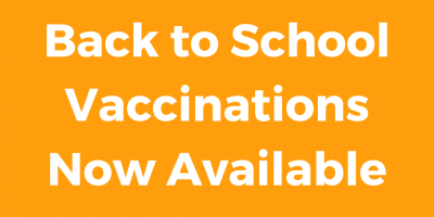 Back to school vaccinations