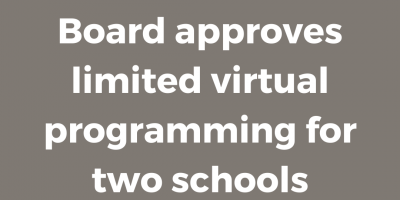 Board Approves Virtual Learning