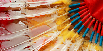 image of a traditional Native American ceremonial headdress