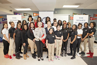 Media Name: Chavez-Schools_Bokova-Visit-Group-picture-.jpg