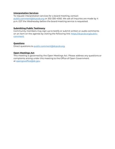 DC PCSB January 2023 Board Meeting Agenda pt. 2