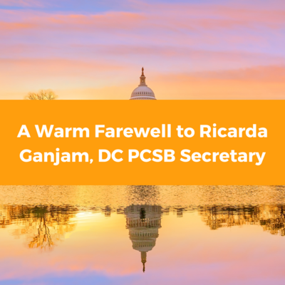 A Warm Farewell to Ricarda Ganjam, Ph.D., DC PCSB Secretary