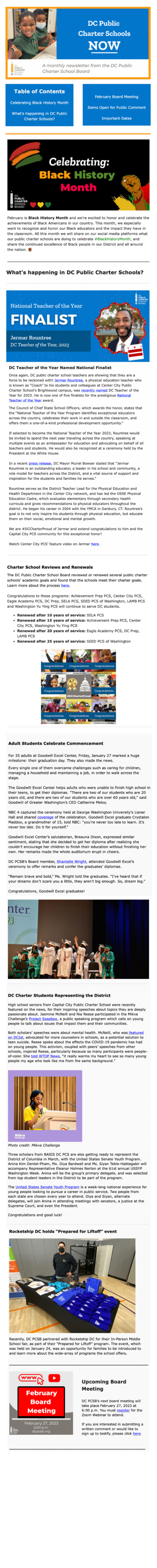 February Newsletter Page 1