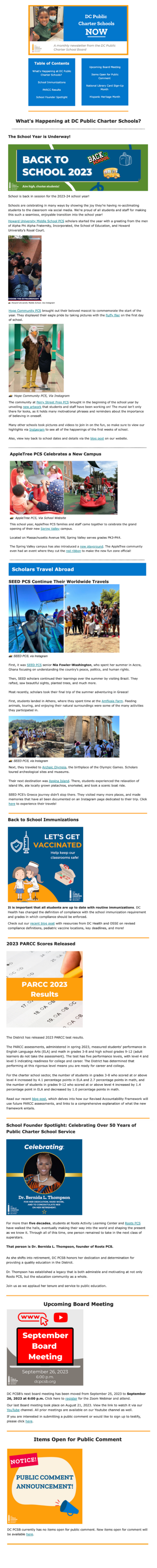 September Newsletter 2023 p1