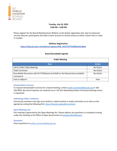 July Board Roundtable