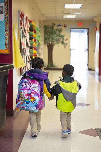 Students Walking