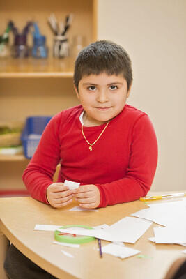 Boy at school 