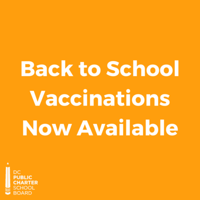 Back to school vaccinations
