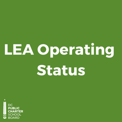 DC PCSB Operating Status