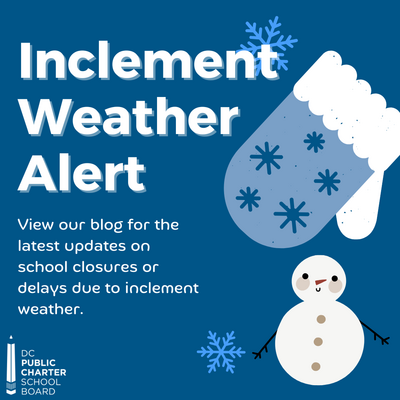 snow and winter related graphics on a blue background with text