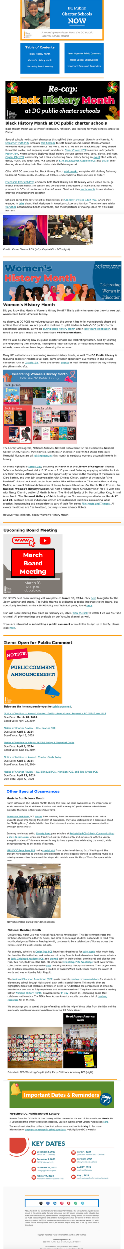 March 2024 Newsletter Content