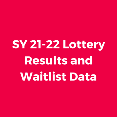 SY 21-22 Lottery Results and Waitlist Data