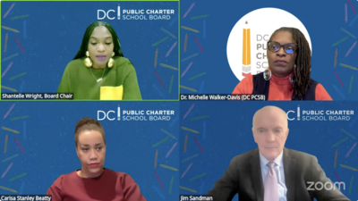 screenshot of the YouTube video of the November Board Meeting