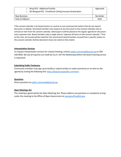 Agenda pt. 2 (Updated)