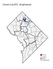 Center City PCS - Brightwood Student Location Map | DC PCSB